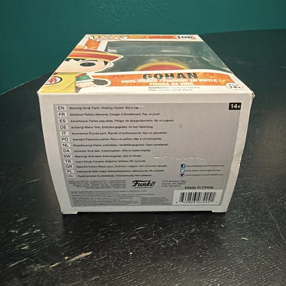 Funko Pop! Animation Dragon Ball Z Gohan #106 Vinyl Figure Multicolor Standard